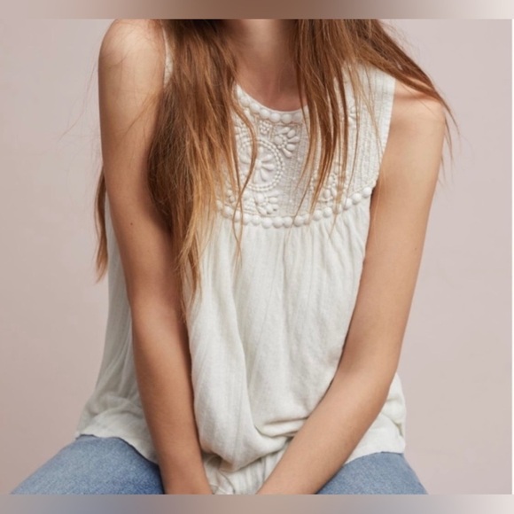 Anthropology top 
size XS 
Brand is Moulinette Souers
100% cotton - Picture 1 of 5